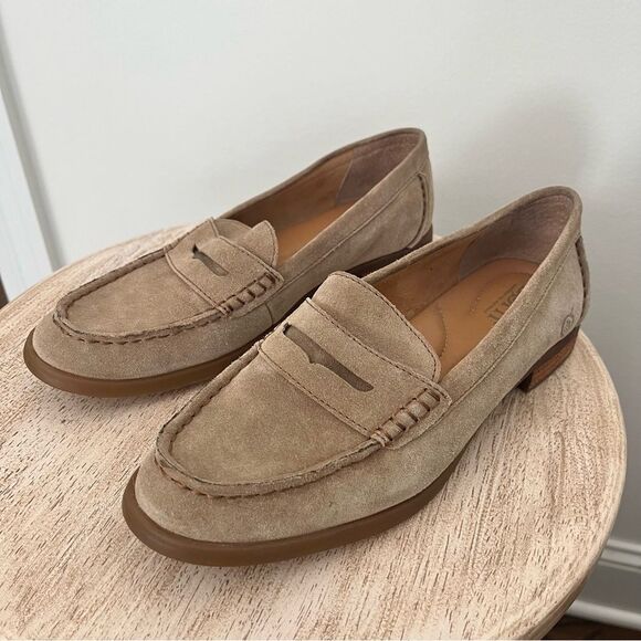 Born Light Brown Suede Loafers - Picture 5 of 12